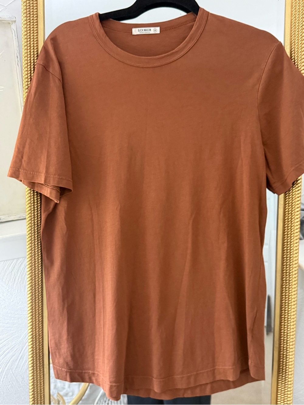 Buck Mason Short-Sleeve Crewneck T-Shirt in Brown